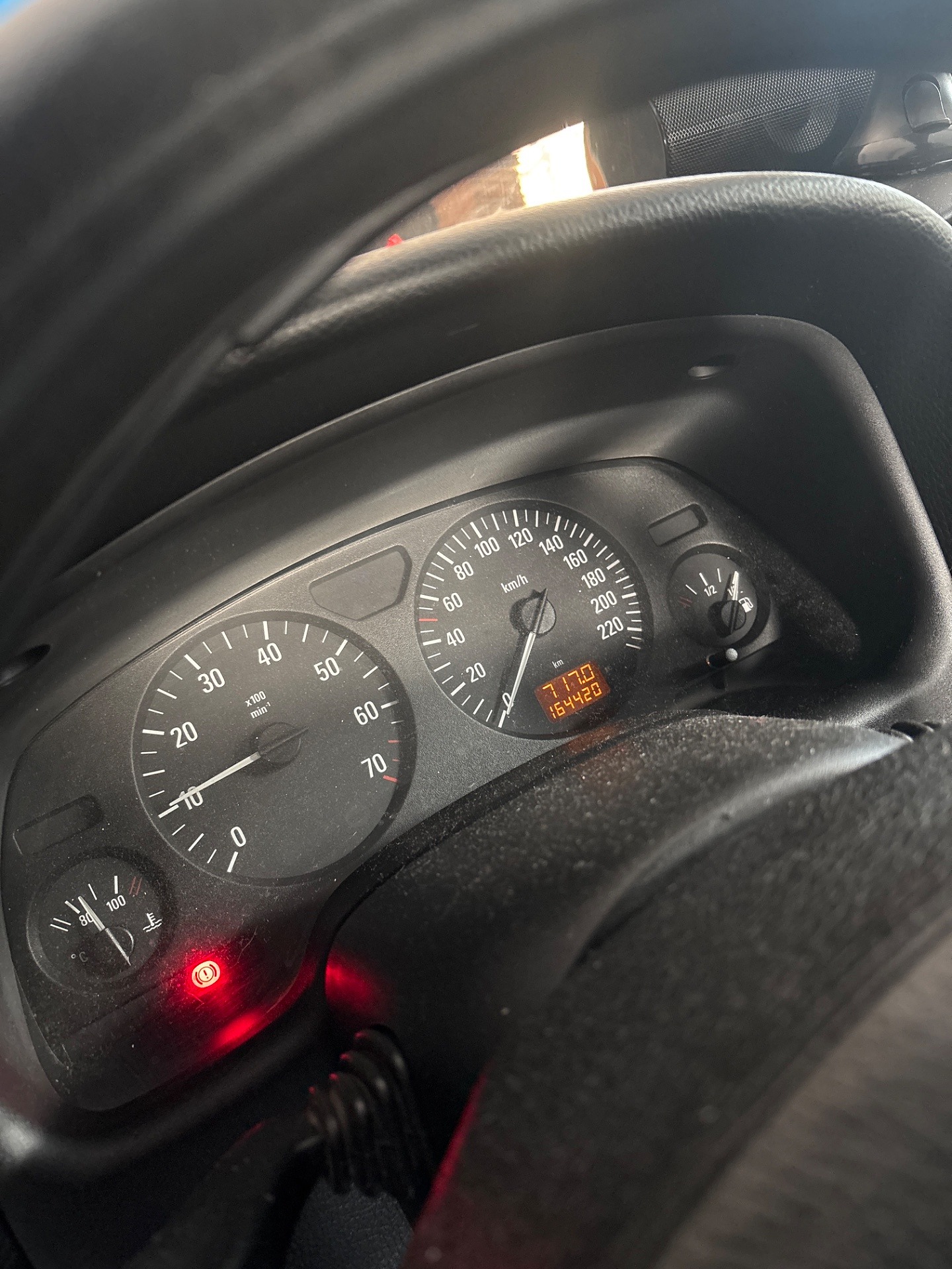 Wskazania deski rozdzielczej - OPEL ASTRA G Kombi