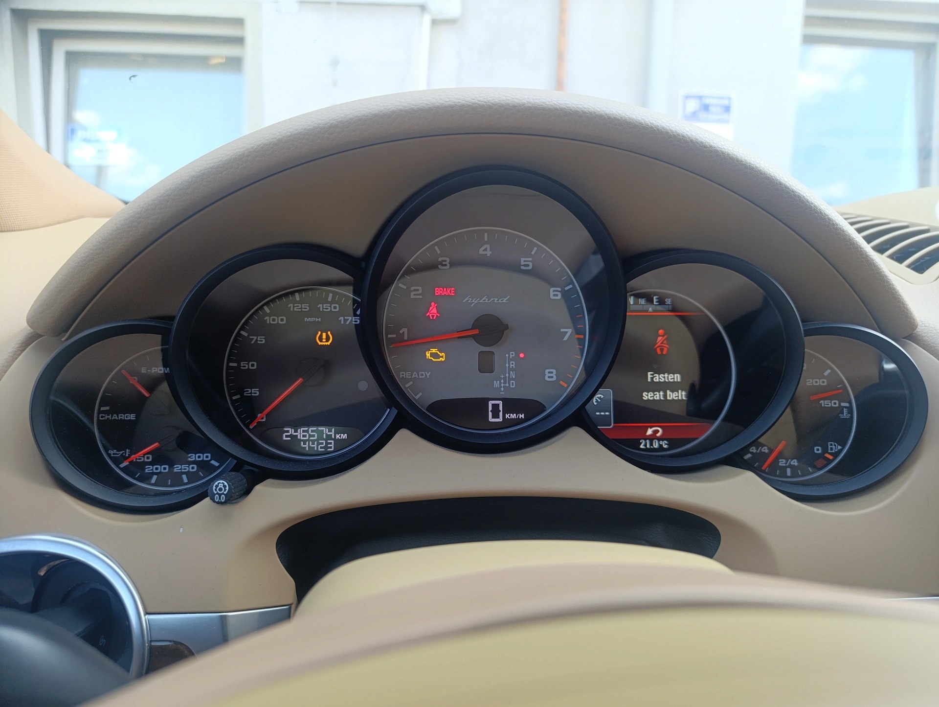 Wskazania deski rozdzielczej - PORSCHE CAYENNE