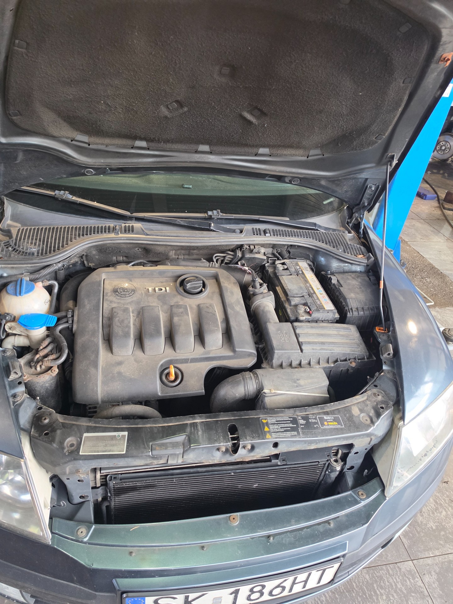 Sprawdzenie szczelności - SKODA OCTAVIA II Combi