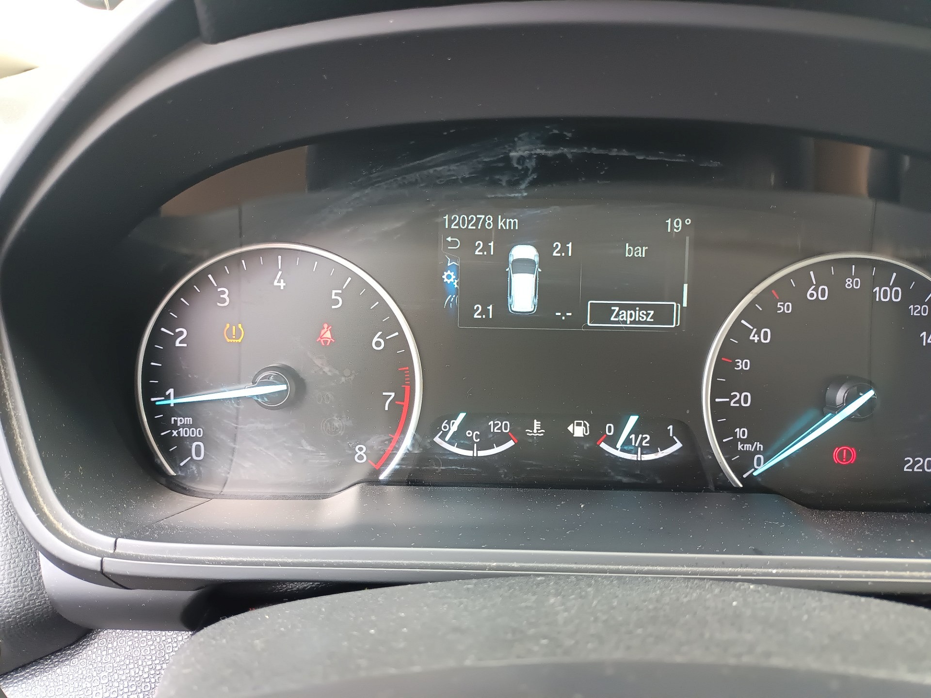 Wskazania deski rozdzielczej - FORD ECOSPORT