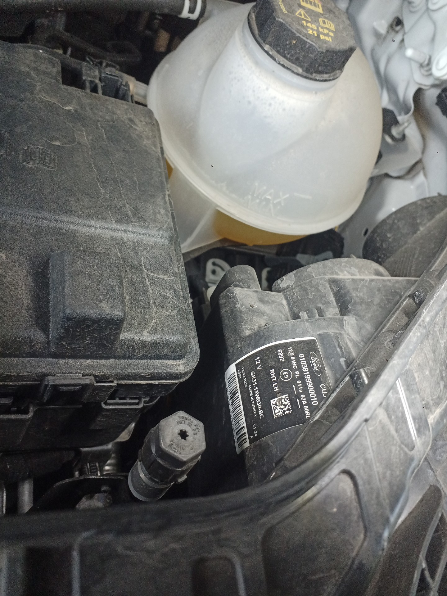 Poziom płynu chłodniczego - FORD TRANSIT V363 Furgon