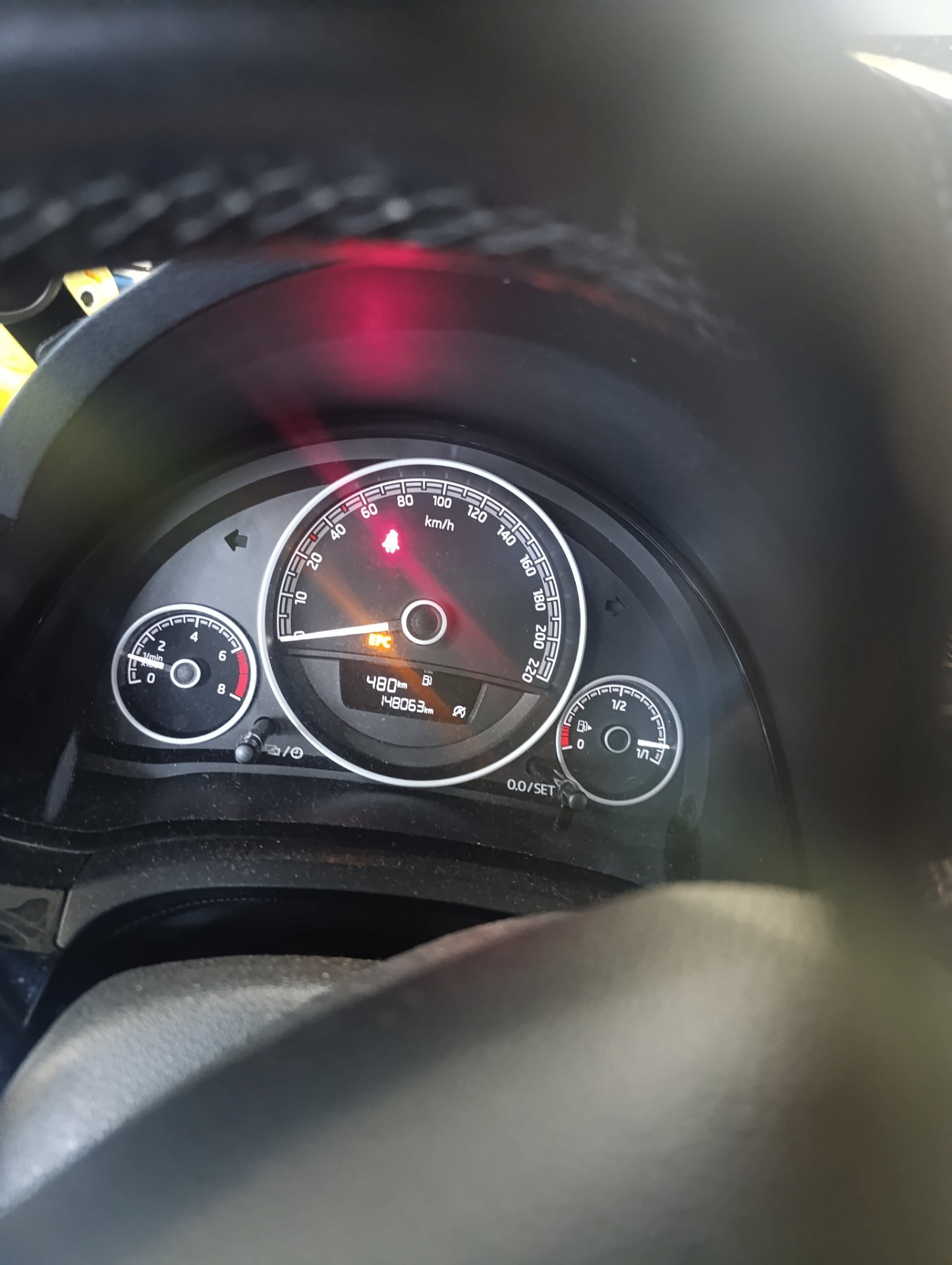 Komunikaty na desce rozdzielczej - SKODA CITIGO