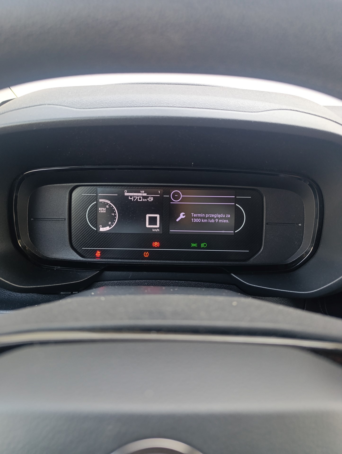 Wskazania deski rozdzielczej - CITROËN BERLINGO Furgon/minivan