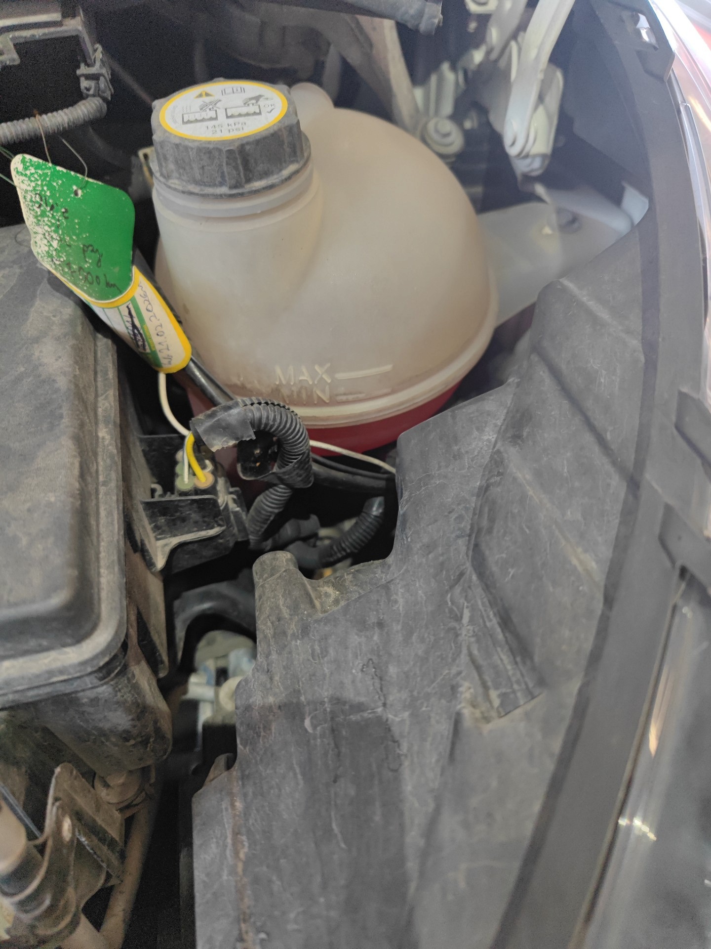 Poziom płynu chłodniczego - FORD TRANSIT V363 Furgon